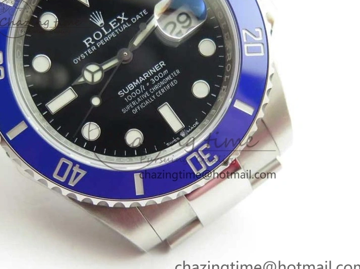 MiroTime 0319 Submariner 41mm 126619 LB Blue Ceramic EWF Black Dial on SS Bracelet A Effortless 2766